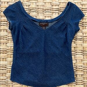 Banana Republic Dark Blue Denim Top